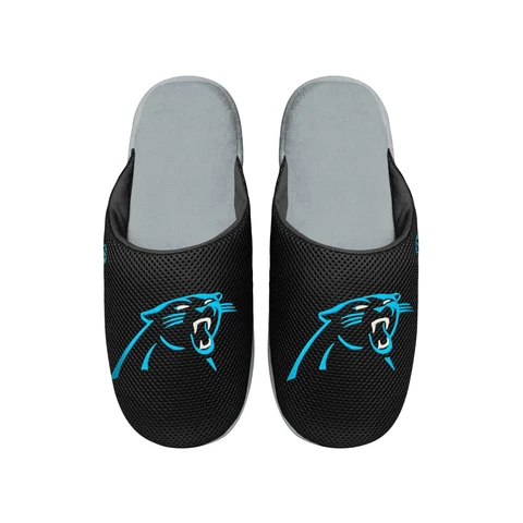Carolina Panthers 2022 NFL Men's Big Logo Mesh Slide on Slipper FREE SHIP Cover