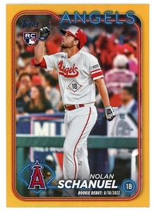 2024 TOPPS UPDATE GOLD FOIL DEBUT NOLAN SCHANUEL ANGELS - Picture 1 of 1