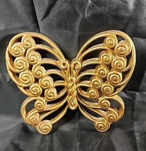 VTG Burwood Plastic Butterfly Wall Decor Large 6.5 "× 5 3/4"                 77G - Picture 1 of 5