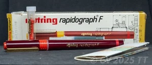 Rotring 156 018 rapidograph F m 0,18 mm - Tuschefüller / technical pen,vergoldet - Bild 1 von 4