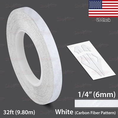 1/4" Roll Vinyl Pinstriping Pin Stripe Solid Line Car Tape Decals Stickers 6mm - Image 1 of 4