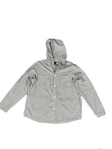 Dockers Jacket Buttons Stripped Lightweight Size L - Picture 1 of 5