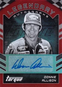 Donnie Allison 2016 Panini Torque Legendary Autograph Red 15/40 Auto - Bild 1 von 2