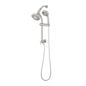 Glacier Bay 6-Spray Wall Bar Rain Can Showerhead with 6-Spray Hand Shower in - Picture 1 of 5