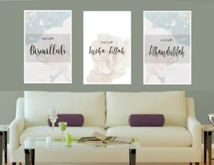 Minimalistische Bilder 3x A4 Poster Plakate DekoWanddeko Abstrakte Kunst - Bild 1 von 1