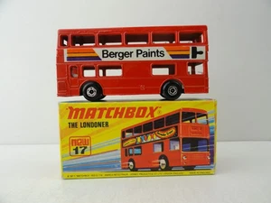 Lesney Matchbox Superfast #17 The Londoner London Bus (red Berger Paints) mit Box - Bild 1 von 14