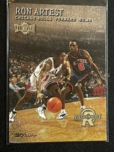 2000 Fleer Skybox Metal Rookies Ron Artest #159 Bulls Rookie Card - Picture 1 of 2