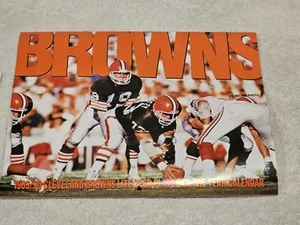 Calendario Miller Lite POTY NFL usado KOSAR Cleveland Browns vintage 1989-1990 - Imagen 1 de 11