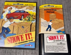 Shove It! ...the Warehouse Game (Sega Genesis) Caja, Carrito y Manual - Imagen 1 de 5