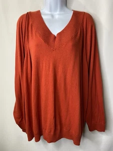 J. JILL Womens Pumpkin Picking Sweater Size 3X Fall Career Office Wear Autumn - Picture 1 of 11