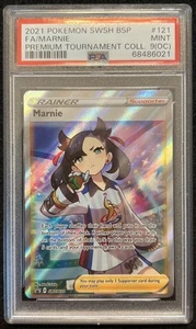 PSA 9(OC) 2021 Pokémon SWSH BSP FA/ Marnie Premium Tournament Coll. #121 Mint - Picture 1 of 2