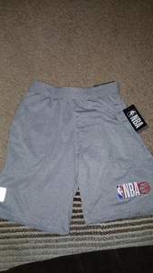 NBA-YOUTH-BASKETBALL SHORTS-NEW-TAGS SIZE 10-12-GRAY - Picture 1 of 6