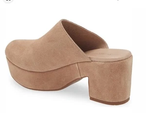 Chocolat Blu Ginette hellbraune Wildleder Clogs 8 - Bild 1 von 8