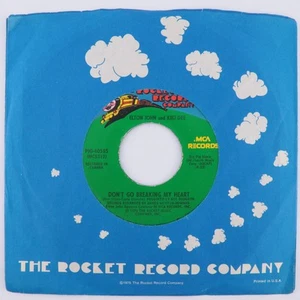 Elton John & Kiki Dee – Don't Go Breaking My Heart / Snow 1976 45 rpm 7" Record - Picture 1 of 16