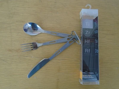 BRUNTON My-ti  Titanium Flatware ~ Travel Camping Set - Image 1 of 4