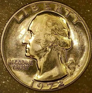 💥 BRILLIANTLY UNCIRCULATED 1972-D WASHINGTON QUARTER DDO, DDR, RPM VARIETY - Picture 1 of 16
