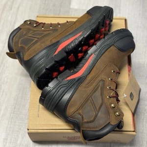Red Wing Herren 4402 Nichtmetallisch Wasserdicht Spitze 6" Arbeitsstiefel Größe 10 Braun - Bild 1 von 11