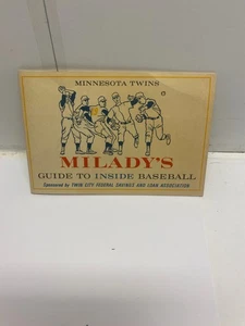 Vtg MN Twins Miladys Guide to Inside Baseball Book 1964 - Picture 1 of 1