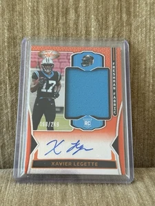 Espejo Xavier Legette naranja RPA novato automático 2024 certificado Panini #FMS-XLE/249 - Imagen 1 de 2