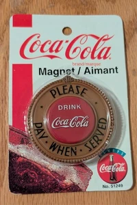 Coca Cola "Bitte - Bezahlen - Wann - Serviert" Trinken Coca Cola Magnet - Bild 1 von 2
