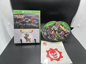 Gears of War: Ultimate Edition & Rare Replay - Xbox One W/ Sticker *Cracked Case - Picture 1 of 11