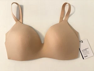 Reggiseno Knix Wing donna contorno taglia 30F senza fili coppa in schiuma copertura laterale sabbia calda NUOVO - Foto 1 di 18