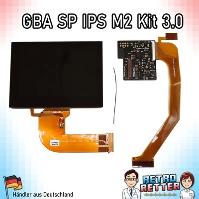 FunnyPlaying GBA SP M2 IPS Laminated OSD 3.0 Kit GAME BOY Advance SP Set Touch - Bild 1 von 4