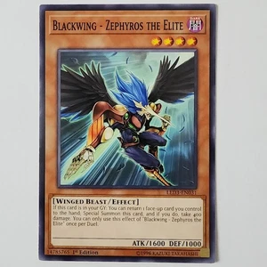 (3x) Blackwing - Zephyros the Elite - LED3-EN030 - LP - Common - 1st ed - Yugioh - Picture 1 of 2