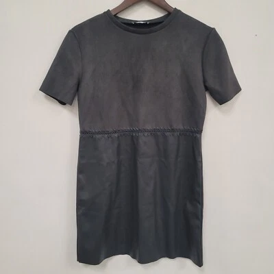 Mini Vestido Zara Mujer Gamuza Cuero Indie Sleaze Talla S Festival Alternativo Foto 1 de 4