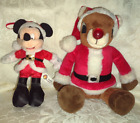 Peluche Disney Christmas Mickey Mouse ornement Dan Dee Rudolph lumières de nez musicales