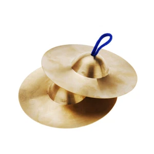 1 par de platillos de dedo de cobre de 15 cm/5,9 pulgadas platillos de mano para banda rítmica G8Z1 - Imagen 1 de 8