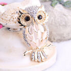 Big Owl Brooches Bouquet Vintage Wedding Hijab Scarf Pin Up Buckle Broche .Mz