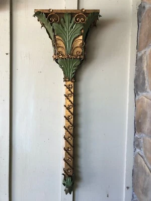 Vintage Large Italian Wall Sconce uplight - Image 1 of 4