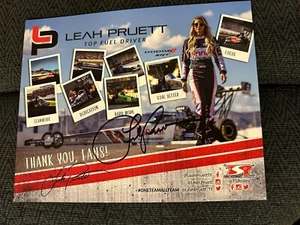 Leah Pruett Signed Promo Hero Card Nhra Drag Racing Autographed 2024 - Picture 1 of 1
