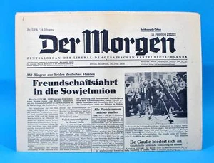 Der Morgen 18. Juni 1958 zum 64. Geburtstag Hochzeit 18.06.1958 DDR 18.6.1958 - Bild 1 von 1