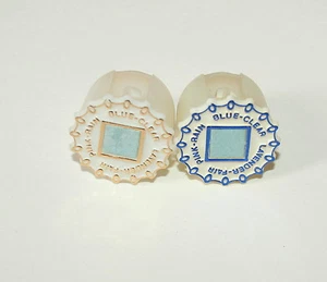 2 Rare Toy Gum Machine Prize Plastic Weather Forecasting Blue Ring 1970s NOS New - Picture 1 of 1