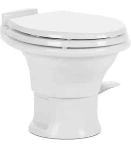 Dometic RV 9108782773 model 321 WS White Ceramic Built-In Toilet 15.5" H (NEW) - Picture 1 of 7