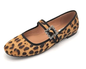 Bibilou 656z91 Bailarina Piel Poni Leopardo Cinturón Pedrería T 1,5cm - Imagen 1 de 5