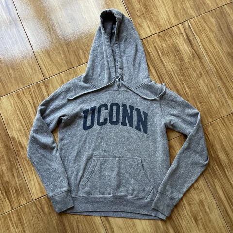 UCONN Huskies Redshirt Hoodie Sweatshirt Adult Medium Gray Soft Lightweight Y2K Cover