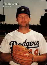 1991 Dodgers Mother's Baseball Card #9 Tim Belcher