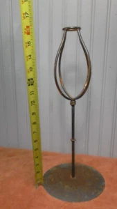 Vintage metal Hat Stand Shabby 16 Inch Farmhouse just right for cowboy hat - Foto 1 di 8