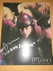 Star Wars The Phantom Menace "Naboo Soldier" Jon Abrahams Autographed Photo 8x10 - Picture 1 of 5