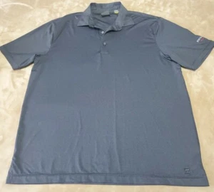 Greg Norman GN ML75 mens polo golf shirt LARGE Gray Pinnacle Nissan new nwot - Picture 1 of 5