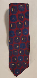 Vintage Designer Silk Men's Tie Metzlers Uniontown,  PA Imported English ... - Picture 1 of 3