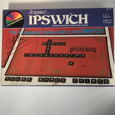 Scrabble Ipswich Crossword Game - Selchow & Righter 1983 COMPLETE Barely Used - Image 1 of 4