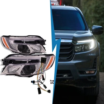 Headlight Led Conversion W/ Led Swoosh Drl Kit Fits 16-22 Pilot 17-20 Ridgeline Foto 1 de 4