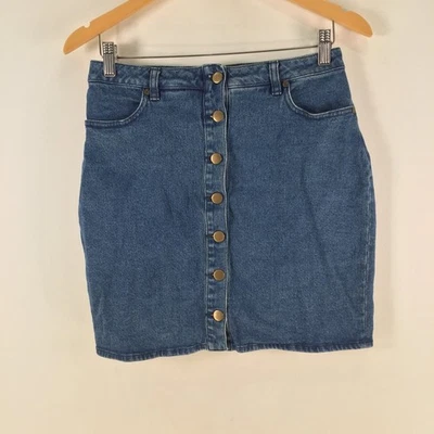 Kookai джинсовая юбка женщин 40 aus 10 синий мини карандаш хлопок на пуговицах 123102 - Изображение 1 из 4