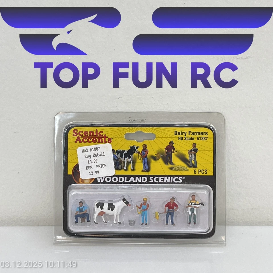 WOODLAND SCENICS HO-GAUGE A1887 DAIRY FARMERS  - Image 1 of 1