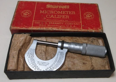 PINZA MICRÓMETRO STARRETT NO. 230FL DE WATCHMAKER ESTATE MACHINIST #31 Foto 1 de 4