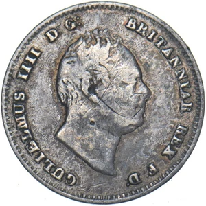 1835 Threepence - William IV British Silver Coin - Picture 1 of 2